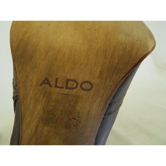 ALDO Womens Brown Leather Zip Fashion Ankle Boots Booties Size 8 M - Picture 11 of 12